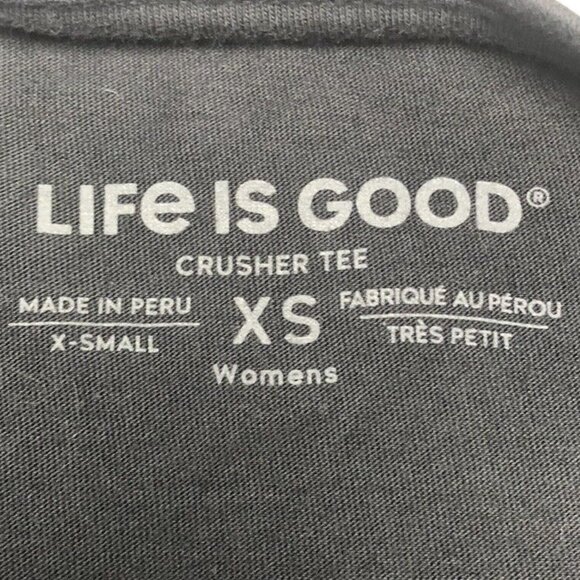 Life Is Good T Shirt Timeless Values Graphic Logo Black Size XS Short Sleeve - Picture 4 of 8